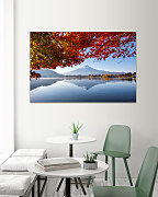 Obraz Sopka Fuji Japonsko 1858